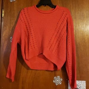 Red Cropped Sweater